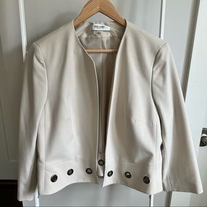 Jones Studio: Open Front Blazer W/ Cut Out Grommets - Size L